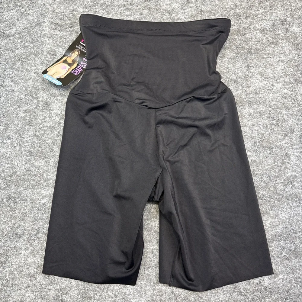 NWT Maidenform Firm Foundations High Waist Thigh‎ Slimmer shapewear black medium